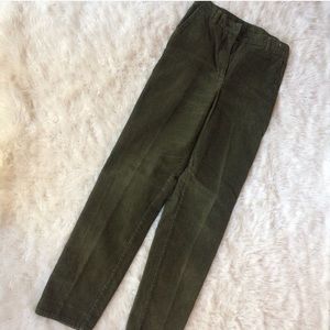 Woolrich Olive Green Corduroy Pants